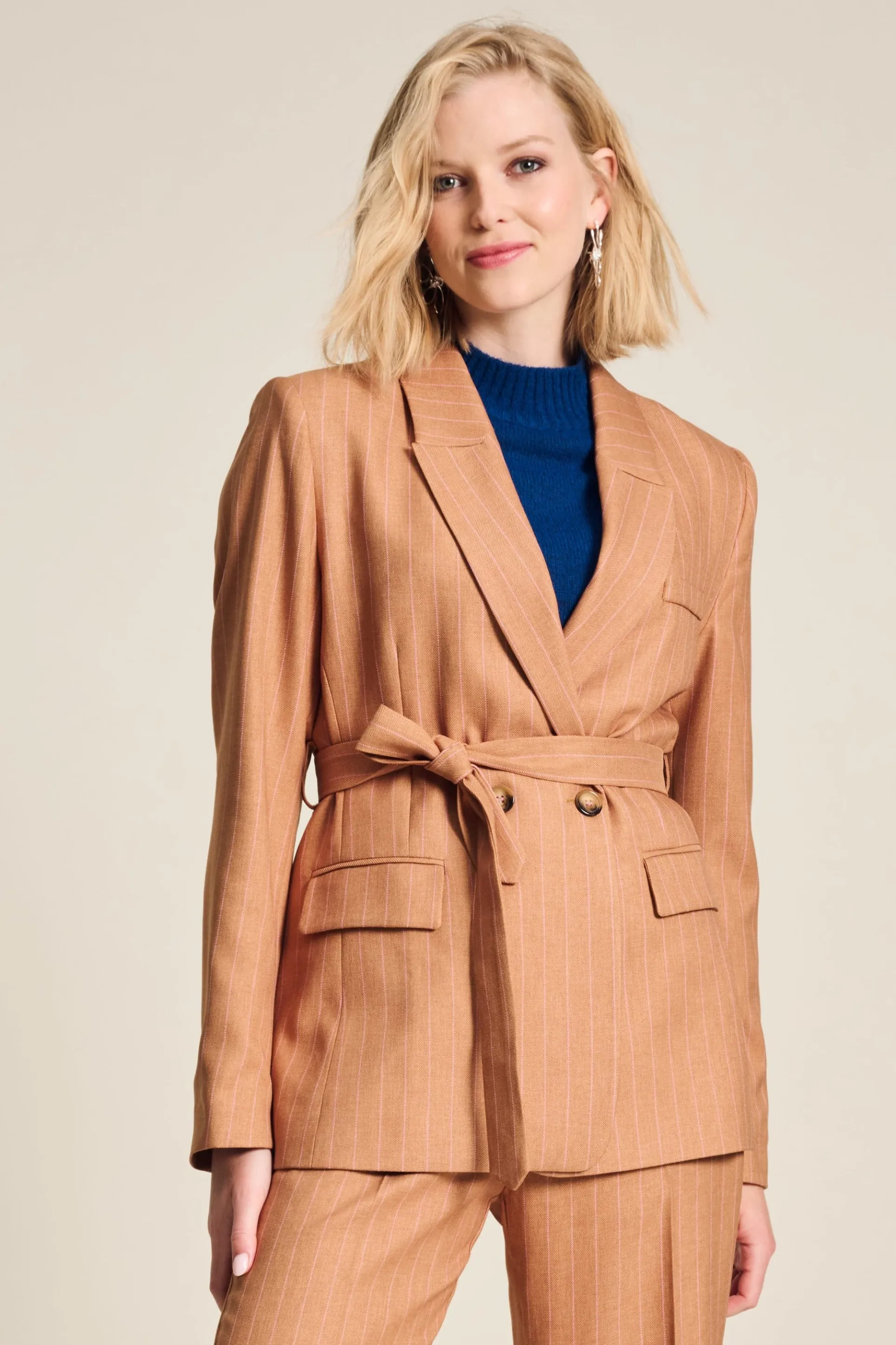 BLAZER Striped Sugar Brown