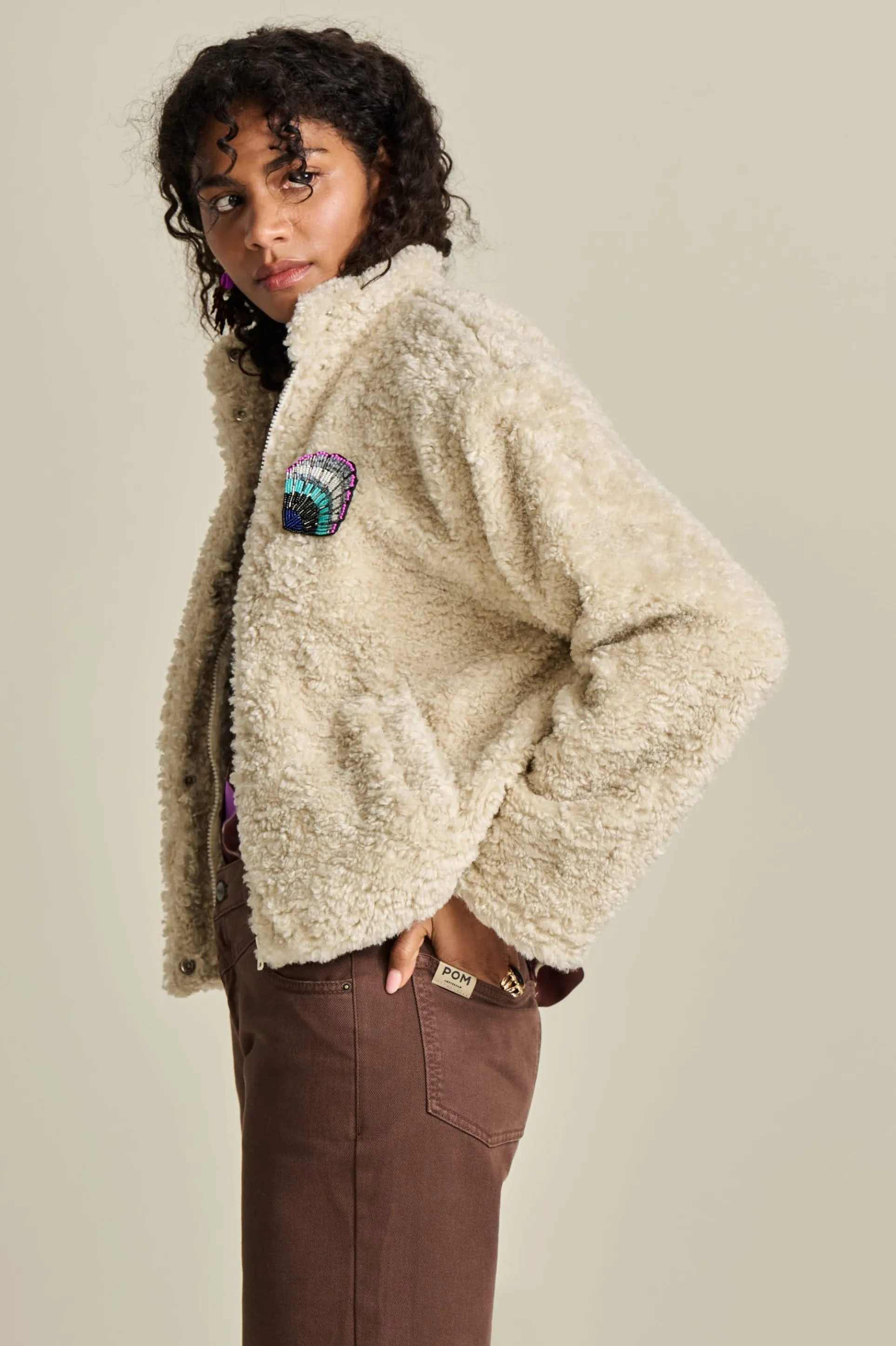 JACKET Teddy Ecru