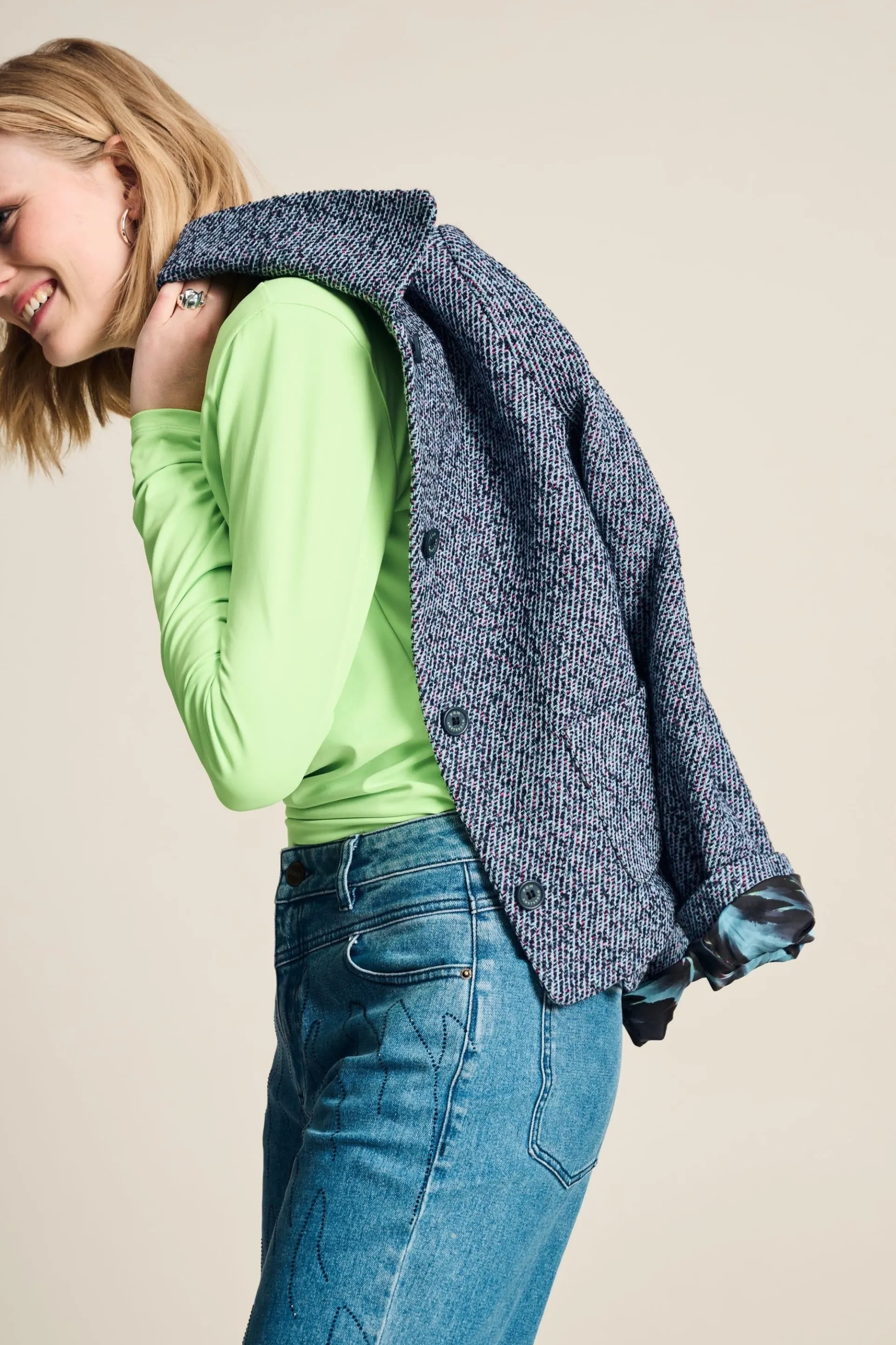 JACKET Tweed Blue
